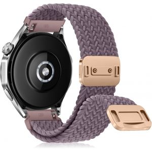20 Mm 22 Mm Nylon Bracelet, Bande De Remplacement Tressée, Bracelets Magnétique (20 Mm, Violet)[Let5271673] - Neuf