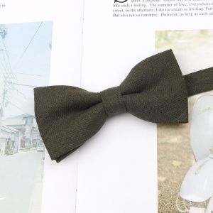Nouvelle Couleur Claire Parent-Enfant Noeud Papillon Coton Enfants Hommes Décontracté Papillon Cravate Blanc Bleu Rose Noeud Papillon Accessoire De Dîner De Mariage - Neuf