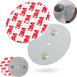 Support Magn&eacute;tique pour D&eacute;tecteur de Fum&eacute;e, 2 pi&egrave;ces, &Oslash; 70 mm diam&egrave;tre, &agrave; coller ou &agrave; visser, support magn&eacute;tique pour une fixation facile, plaquette adh&eacute;sive d&eacute;tecteur CO, support d&eacute;tecteur d'incendie - Neuf