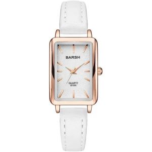 Shiba-- Montre Femme Rectangulaire - Mécanisme À Quartz - Bracelet Cuir[207] - Neuf