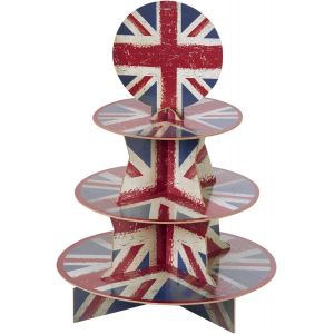 Smiffys Union Jack Vintage Style Print Tableware - Neuf