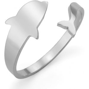 Kal-Collier De Dauphin Bague De Dauphin En Acier Inoxydable Pendentif Dauphin Sautant Pendentif D'amour Dauphin Bijoux D'été Boho Pour Les Femmes Et Les Hommes - Neuf