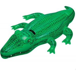 KAL-58546 Inflatable Crocodile - 168X86 Cm, Verde - Neuf