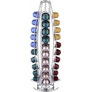 Porte-Capsules De Café (40 X Capsules) - Porte-Capsules De Café Classique - Support Rotatif - Neuf