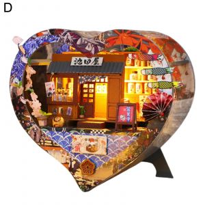 1set Diy Cottage Assemblable Cabane De Bricolage D&eacute;corative En Plastique Petite Maison Pour Leisure_D - Neuf