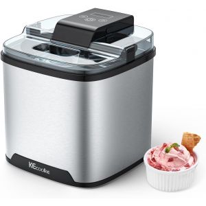 Lbgwp60-Machine À Crème Glacée, Cadeau De Reconnaissance Des Enseignants, Machine À Crème Glacée Électrique Pour Comptoir, Fruits, Service Doux, Fait Maison, Grande Capacité De 2 Litres, Yaourt Glacé - Neuf