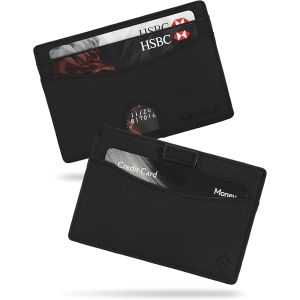 KALANKA-Portefeuille Homme RFID Blocage avec Coffret Cadeau ¿ Porte Cartes Compact et Fin ¿ Portefeuille Minimaliste (Collection Echo) - Neuf