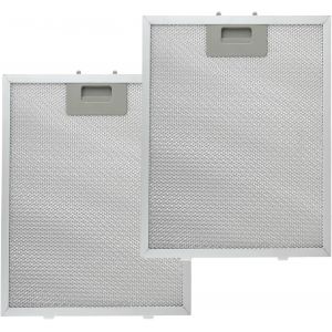 2 Pi&egrave;ces 5 Couches Filtre pour Hotte Aspirantes,320mm x 260mm Filtre de Hotte Universel en Aluminium Filtre &agrave; Graisse M&eacute;tallique pour Hottes Aspirantes de Nombreuses Grandes Marques - Neuf