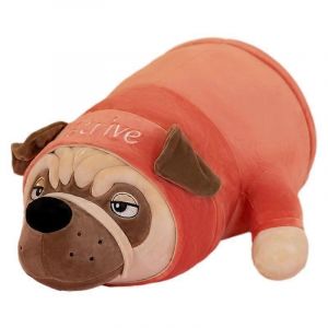 Peluche chien Puppa, poup&eacute;e mignonne de dessin anim&eacute;, oreiller pour chiot, machine &agrave; gratter pour enfants, poup&eacute;e chien Sharpei-rouge - Neuf