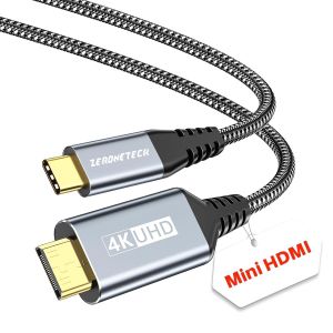JGD-C&acirc;ble USB-C vers Mini HDMI [pas HDMI, 1m, 4K@60Hz, 2K@120Hz] - C&acirc;ble Haute Vitesse Uni-Directionnel Type-C vers Mini HDMI, pour Steam Deck, Ordinateur Portable, MacBook, Moniteur Portable - Neuf