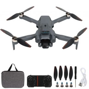 Drone Rc Quadricoptere Pliable Intelligent A Double Camera Hd Avec Moteur Sans Balais Pour La Photographie 4k, Gris Fonce - Neuf
