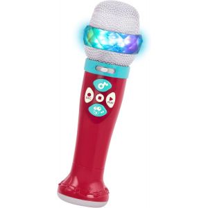 TDRFL-Toy Karaoke Mic-Microphone Musical Lumineux Et Changeur De Voix-Enregistrement Et Lecture-Chanter Avec Bluetooth-3 Ans + - Neuf