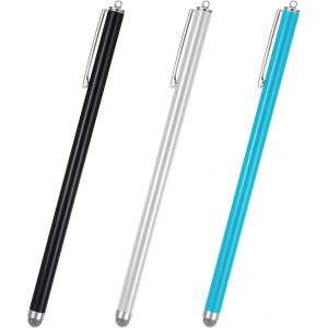SHIBA-Lot de 2 stylets universels pour tablette tactile avec pointe en fibre pour toutes les tablettes - Taille étendue - Stylet h[5 - Neuf