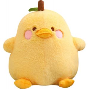 Peluche canard jaune mignon en forme de poire et de fruit, jouet pour enfants de 20 cm - Neuf