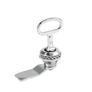 2Pcs Cylindre de Verrou à Came en Alliage de Zinc Triangle de la Came de Verrouillage à Clé à Douille de Serrure de Boîte aux lettres T Lock - Neuf