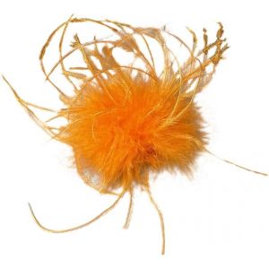 Kal-Lot De 2 Broches &Agrave; Plumes Naturelles Pour Femme Et Fille - Plume D'autruche Naturelle - Accessoire De Cheveux - Pour Mariage, F&ecirc;te, Festival - Neuf
