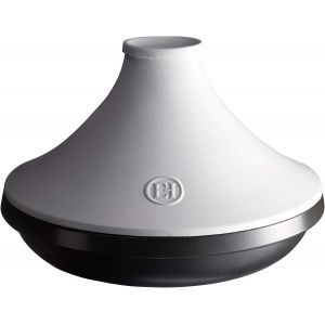 JEXNOVASHOP-Tajine Delight 32 cm Blanc&iquest; C&eacute;ramique Fran&ccedil;aise Haute R&eacute;sistance &iquest; Tous Feux dont Induction & Four &iquest; Plat &agrave; Tajine 3 L &iquest; Fabriqu&eacute; en France - Neuf