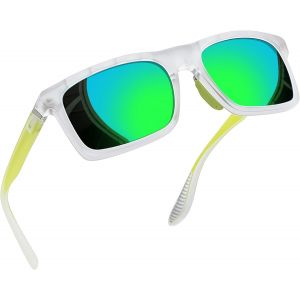 Kathlelxh-Lunettes De Soleil Polarisées Hommes Femmes Protection Uv400, Lunettes De Sport Carrées Ultra Légère Tr90[H249] - Neuf