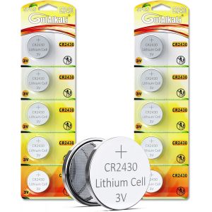 Batterie au Lithium Pile Bouton (CR 2430, Blister de 10 Piles Lithium 3V) - Neuf