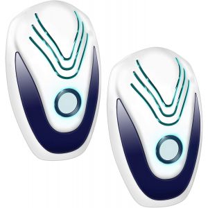 Répulsif à ultrasons pour insectifuge électrique antiparasitaire Feizhibo Sockets, répulsif à ultrasons pour les souris, les rongeurs, les moustiques et les cafards - Neuf
