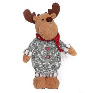 Lumineux Renne en Peluche Poup&eacute;e pour No&euml;l, le p&egrave;re no&euml;l Bonhomme de neige de Vacances Ornement - Neuf