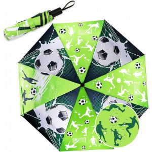 Parapluie Licorne Football, Parapluie Pour Enfants Qui Change De Couleur Sous La Pluie, Parapluie Pour Enfants Pour Cartables, Parapluie Pliable De Football Licorne, 98 Cm - Neuf