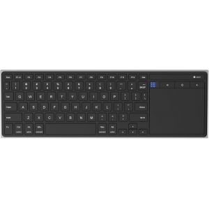 Clavier Sans Fil Bluetooth Qwerty(Version Anglaise) Avec Grande Taille Touchpad, Ultra-Fin Clavier Rechargeable Pour Pc/Laptop/Tablet/Phone/Smart Tv, Compatible Windows/Macos/Android/Ios - Neuf