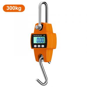 300kg balance suspendue &eacute;lectronique 300kg crochet nominal &eacute;lectronique pesage de service Portable mini balance &agrave; main balance suspendue 300kg anglais - orange - Neuf