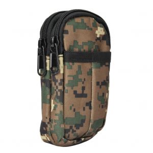 Sac banane de sport etanche pour telephone portable, pochette pour gadgets, sac d'exterieur, camouflage numerique - Neuf