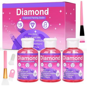 Ayuhr-Scellant Pour Peinture Diamant Conserve,450ml Colle,Diamond Painting Accessoires,Pour Fixer Et Sceller Les Kit Diamond Painting Son Éclat Pour Toujours - Neuf