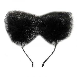 Bandeau Animal Doux Au Toucher Avec Oreilles D'ours Poilu - Neuf