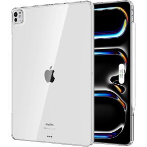 Coque Compatible Avec Ipad Pro 13 Pouces M4 2024/Ipad Pro 12,9 Pouces 2024,&Eacute;tui Pour Ipad Pro 12,9 Pouces 2024 Tpu,Housse Anti-Rayure Ultra Transparent Protecteur Tablette Antichoc,Transparent(Q1694) - Neuf