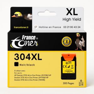 304XL - Cartouche d'encre Compatible avec HP 304XL - Pack 3 Couleurs Taille XL - pour HP DESKJET 2600-2620 - 2622-2630 - 2632-2633 - 2634-3700 - 3720-3721 -3723-3730 - Neuf
