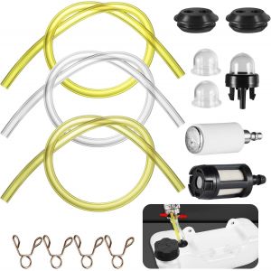 MEVRONISSHOP-14 Kit Durite Essence Debroussailleuse,Tuyaux de Carburant Universels avec Filtres &agrave; Carburant et Ampoules &agrave; carburant Primaire Etc.pour Debroussailleuse Tondeuse Souffleur Tron&ccedil;onneuse - Neuf