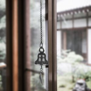 Carillon a vent en laiton fait main de style nepalais pour decoration de jardin (petit) - Neuf