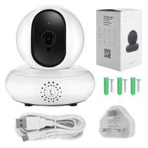 Camera de surveillance panoramique Wi-Fi HD 1080p, moniteur de soins pour bebe sans fil, 100-240 V, Royaume-Uni - Neuf