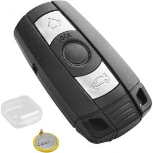 Coque de Clé de Voiture Intelligente avec Batterie LIR2025 et Petite Boite Plastique pour Serie 1 3 5 6 X1 X5 E71 E72 E81 E82 E84 E87 E89 E88 E90 E91 E92 E93 - Neuf