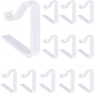 Chenquansarl-Ensemble De 12 Pinces À Nappe En Plastique Transparent, Adaptées Aux Tables De 3,5 À 5 Cm D'épaisseur, Pour, Mariages, Restaurants Et Accroche Nappe Tablepince Nappe Tableutilisation - Neuf
