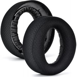 Coussinets d'oreille de rechange compatibles avec casque sans fil Sony PS5, casque sans fil Pulse 3D, mousse plus douce, mousse antibruit haute densit&eacute; (tissu respirant noir) - Neuf