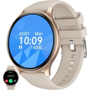 Zpimy Montre Connectée Femme Avec Appel Bluetooth, 1,43¿ Amoled 5atm Smartwatch Homme Avec 100+ Modes Sportifs Tracker D'activité, Sommeil, Spo2, Smart Watch Pour Ios Android (Bleu) - Neuf