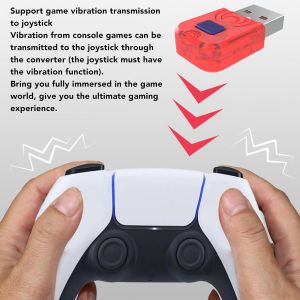 Adaptateur De Contr&ocirc;leur Bluetooth Pour Manette Pro,Adaptateur De Manette Sans Fil Avec C&acirc;ble Otg De Type C Pour,Lite,Pc,Android Tv Box,Steam - Neuf