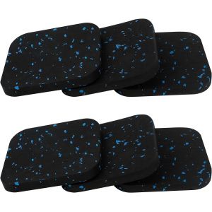 6Pcs Tapis Anti Vibration Machine a Laver, Tapis Machine à Laver Anti Vibration, 10 x 10 cm Patin Anti Vibration Lave Linge en Caoutchouc pour Tapis Roulant, Sèche-Linge et Machine à Laver - Neuf