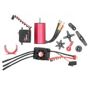 Surpass Hobby Combo 3665 2900kv Moteur Sans Balais 80a Esc 9kg Servo 25t Ensemble De Bras Oscillants En MéTal - Neuf