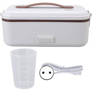 Bo&icirc;te &Agrave; Lunch Chauffante, 0,4 L Gamelle Chauffante Electrique, 300w Lunch Box Chauffante &Eacute;lectrique, Multifonctionnelle Boite Chauffante Repas Aliments Portable Pour Voiture, Camion Bureau(Ue 220v) - Neuf