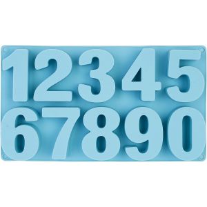 Kalanka- Chiffres 0-9 (5,6 Cm) - Moule En 3d Extra Stable En Silicone Pour La Fabrication De Savon, De G&acirc;teaux, De Chocolats-Kalanka - Neuf