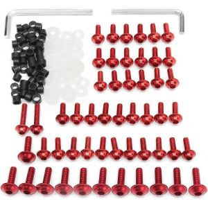 158 pièces kit de boulons de carénage de moto,clips de fixation,vis,vis de corps de moto - Neuf