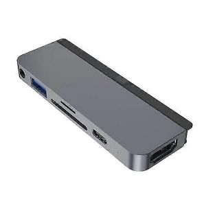 Targus Hyper Drive 6-EN-1 USB 3.2 Gen 1 (3.1 Gen 1) Type-C HD319B-Silver-Good - Neuf