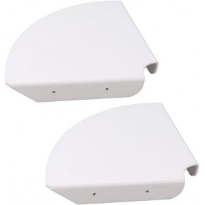2 Étagères D'angle Murales, Étagères D'angle Flottantes En Acrylique, Étagères D'angle Murales Suspendues Pour La Chambre À Coucher, Le Salon, La Cuisine (1.2x8.3x8.3in) (Blanc) - Neuf