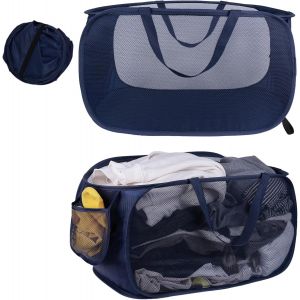 SUBZONAL-Wantli Lot De 2 Panier À Linge Pliable En Maille Avec Manipuler - Pop Up Pour Chambre À Coucher, Chambre D'enfant Et Voyage - Neuf