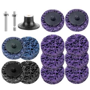 12 Pi&egrave;ces Disque Abrasif,Disque De Nettoyage Pour Meuleuse D'Angle En Nylon,50Mm Disque De Nettoyage,Pour L'&Eacute;limination De La Rouille Ou Le Polissage - Neuf